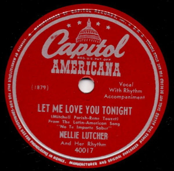 Nellie Lutcher, He's A Real Gone Guy/Let Me Love You Tonight, 78, 1948 NRMT Foto 3 de 3