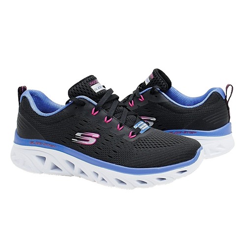 ！ Women Skechers Shoes Slip Ins Go Run Black Running Sport Soft