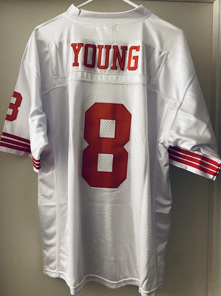 Camiseta Mitchell & Ness Steve Young 1994 San Francisco 49ers visitante grande Foto 2 de 4