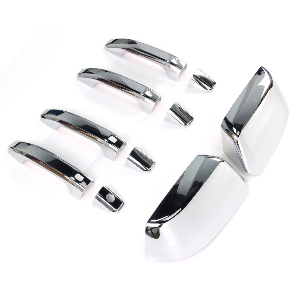 Chrome Door Handle Covers+Top Half Mirror for 15-20 Cadillac Escalade GMC Yukon