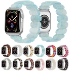Sport Resin Bracelet Elastic Strap for Apple Watch Band Series 9 8 49mm 41 45mm