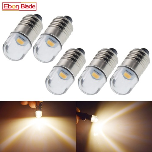 Ruiandsion E10 LED Bulb 12V E10 Base Socket Yellow Replace Torch Flashlight Bulbs,Non-Polarity 10pcs - Foto 2