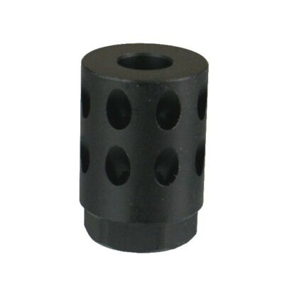 Black 1/2x28 1/2-28 TPI Muzzle Brake Compensator For 5.7x28 Barrel