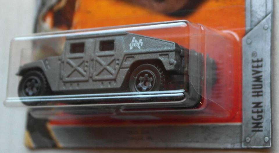 Matchbox Hummer H1 Humvee dunkelgrau InGen Jurassic World Neu/OVP MBX HMMWV GM - Bild 4 von 4