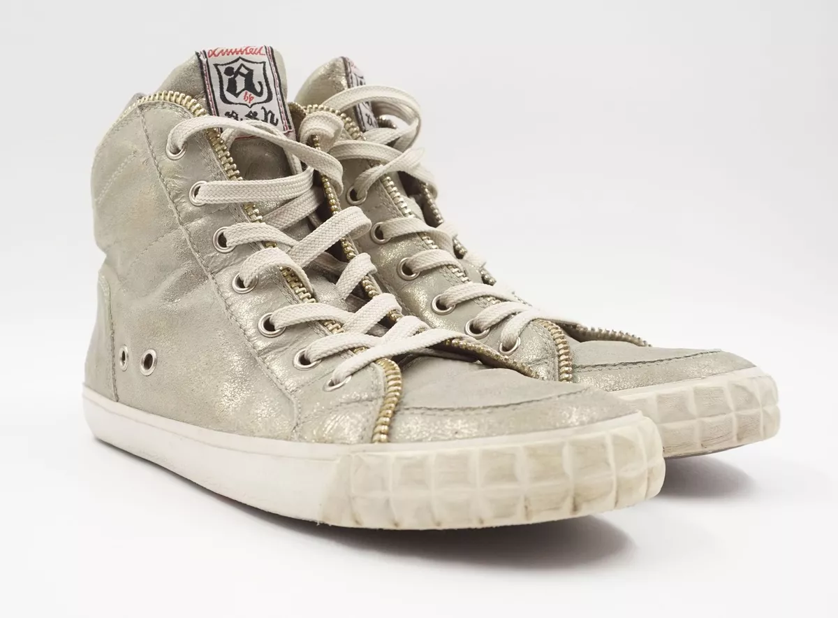 ASH Women s Sneakers Trainers Shake Eu 39 Green Metallic Leather