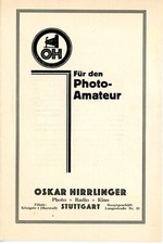 OSKAR HIRRLINGER Prospekt ZEISS IKON VOIGTLÄNDER AGFA LEICA Rolleidoskop (Y4683