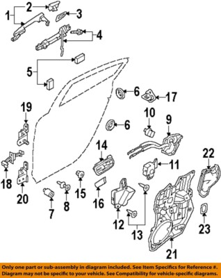 MAZDA OEM 10-13 3 Rear Door Lock Hardware-Lock Assy BBM472310A