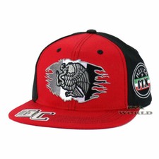 MEXICO Hat Flag Eagle Federal Logo Snapback Mesh Flat Bill Baseball Cap- Red