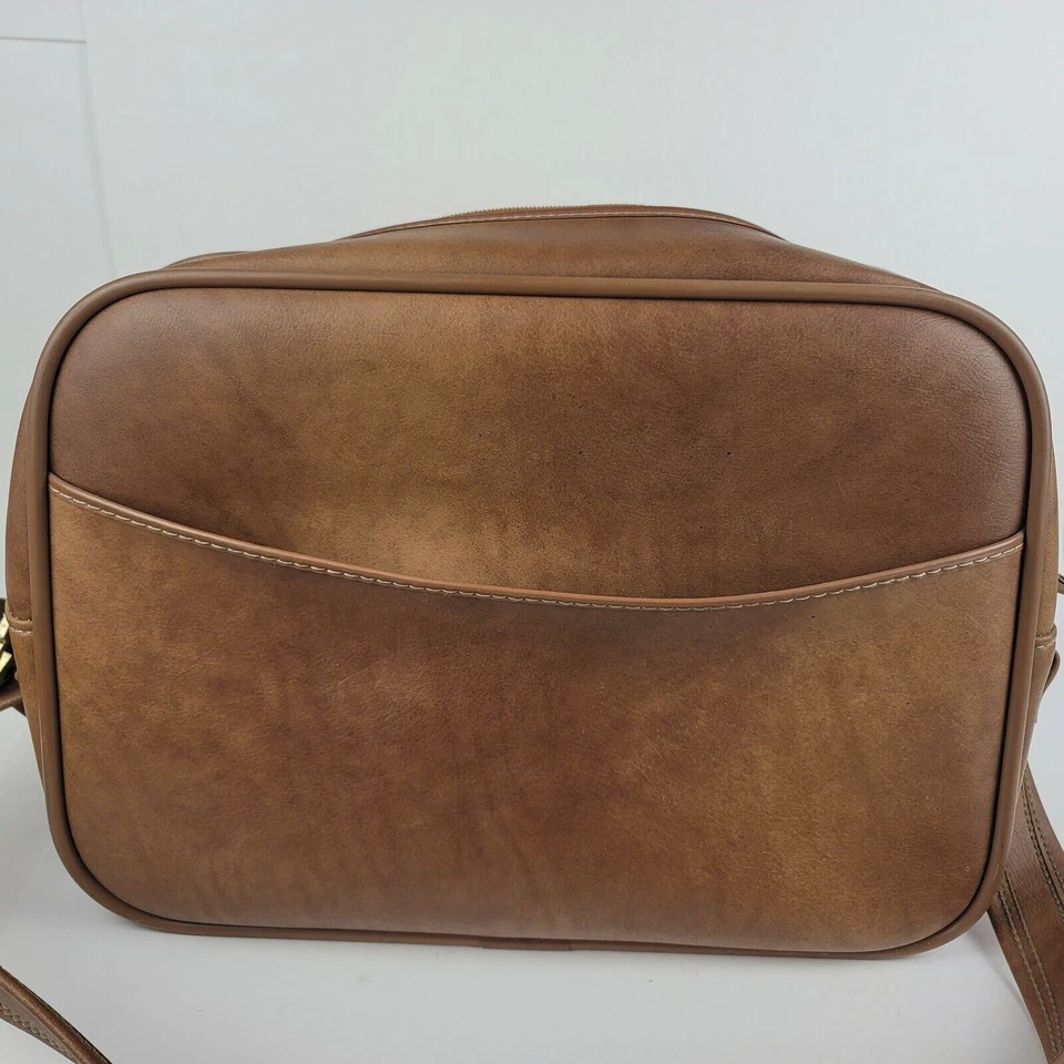 Bolso de Lona de Cuero Marca Reloj Invicta Vintage - Marrón/Tostado Foto 3 de 4