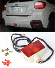 For 11-14 Wrx Sti 13-up Xv Crosstek Crystal Red Rear Fog Light Tail Brake Lamps
