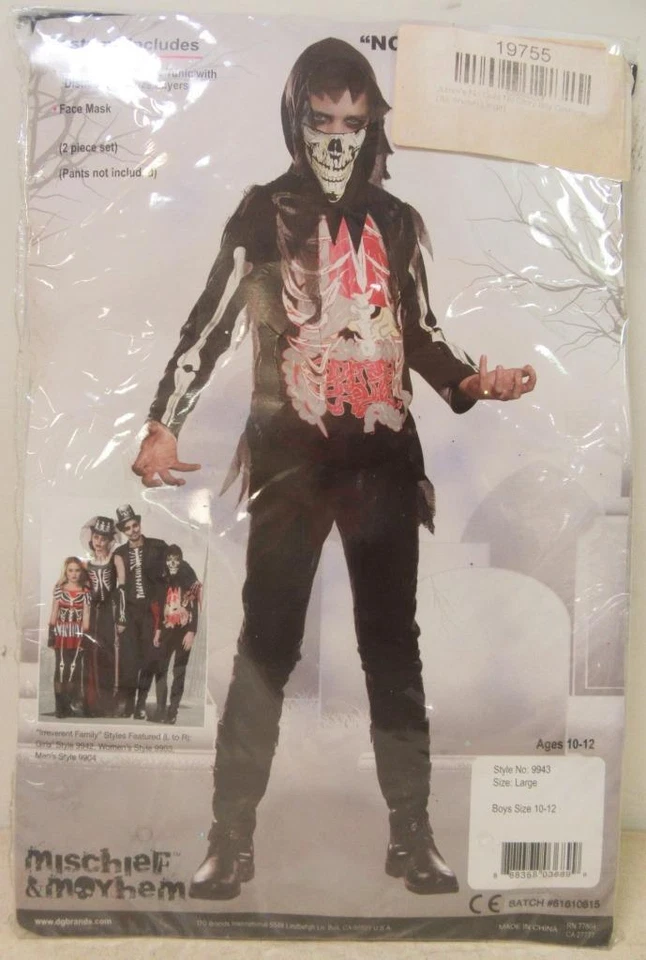 Disfraz de Halloween mediano para niño sin agallas sin gloria para niño (8-9) Foto 3 de 4