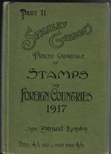 1917 Stanley Gibbons Catalogue Stamps of Foreign Countries Part II HB 884pp.