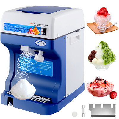 265LBS/H Commercial Ice Shaver Ice Crusher Snow Cone Machine