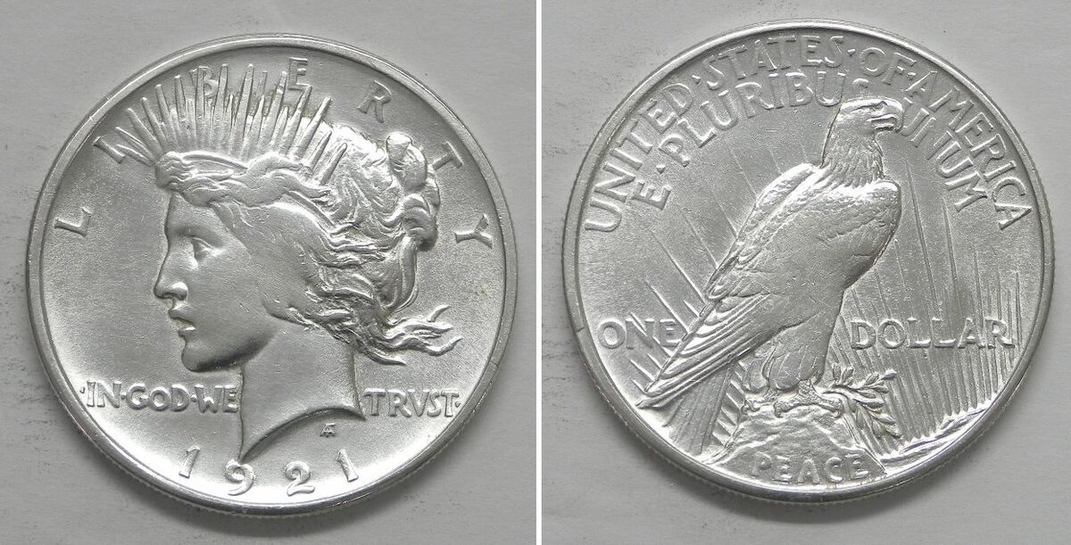 X3392 1921 Peace Dollar, BU details, cleaned, VAM 1AB r.5 | eBay