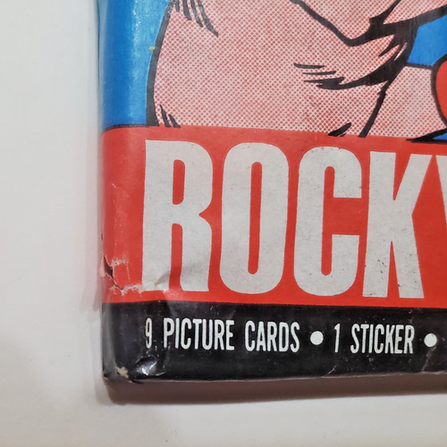 1979 Topps Rocky 2 & 1985 Rocky 4 Wax Packs - Small Tear Broken Gum / LAST ONE - Picture 5 of 6