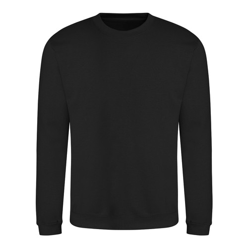 Mens Plain Sweatshirt Crew Neck Jumper Top Sweater Casual Sweat Top Ladies AWDis - Picture 17 of 43