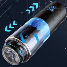 Automatic Thrusting Male Masturbator Cup Telescopic Rotating Strokers Lubricants
