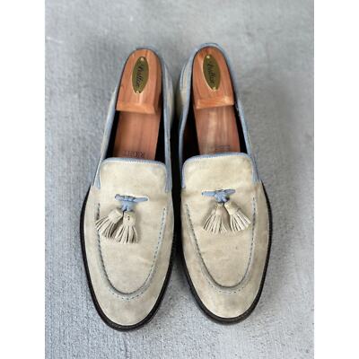 Donald J Pliner Men\'s White Tassel Loafers Size 10 Made In Italy Magnificent men main image 2