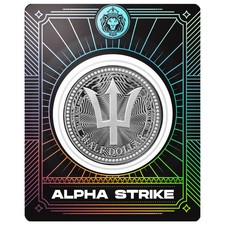 2025 - ALPHA - BARBADOS TRIDENT - Scottsdale Mint 1 oz .999 Fine Silver Coin