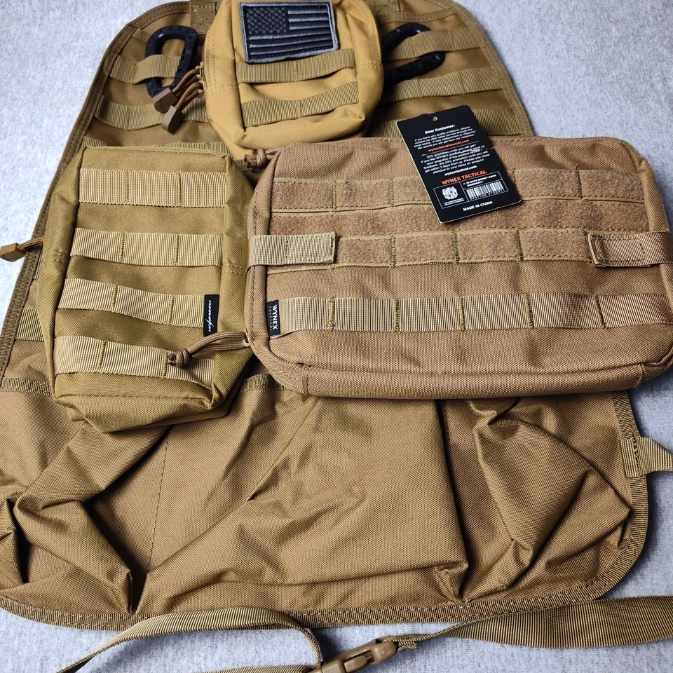 2 bolsas organizadoras universales tácticas para respaldo de asiento de coche tácticas Molle vehículo organizador  Foto 3 de 4
