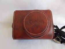 Canon G7X Camera Case Vintage Buffalo PU Brown Leather Adjustable Shoulder Strap