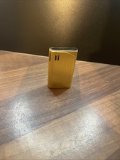 Ronson Mini Electronic Piezo Lighter Gold Tone Working Order