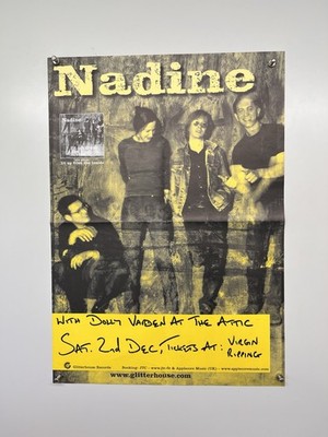 Nadine Poster Original Lit Up From The Inside Dolly Varden At The Attic 1990s