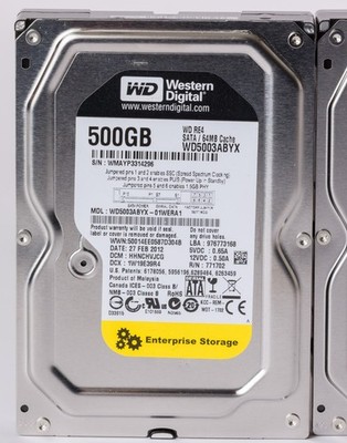 WD5003ABYX Western Digital 500GB 7200RPM 3Gbps 3.5'' SATA Hard Drive