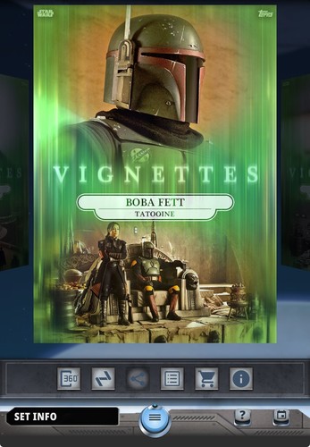 Topps Star Wars Card Trader 2025 Vignettes W4 Chrome Green Epic - Picture 4 of 10