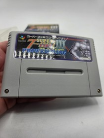 Super Fire Pro Wrestling 3 Nintendo Super Famicom SFC Complete US Seller 