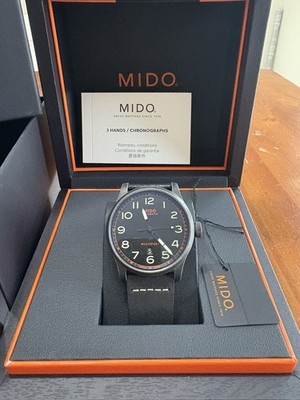 Mido Multifort Escape Automatic Black PVD Swiss Watch Caliber 80 Full Set
