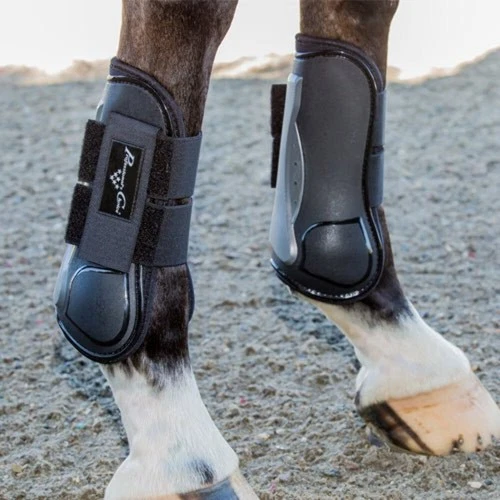 Professionals Choice Open Front Tendon Boots - Black - Superior Protection