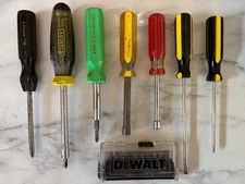Multi-Bit Screwdriver Nut Driver, flat screw drivers, nut drivers & set of tips