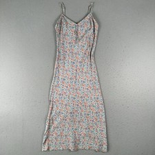 Vtg Y2K American Eagle Slip Dress Women’s 4 Multicolor Floral Spaghetti Strap