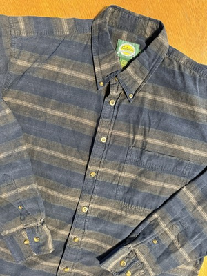 #ad #ad VTG Cabelas Series Button Down Blue Striped Long Sleeve Men’s L Tall Shirt EUC $15.95
