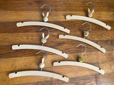 Set of 6 Children's Wood Animal Clothes Hangers