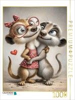Calvendo Puzzle ErdmäNnchen - Liebe | 1000 Teile Lege-GrößE 64X48Cm Foto-Puzzle