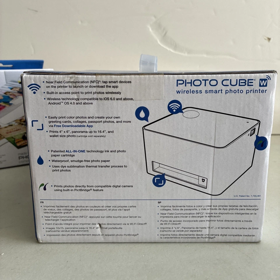 VuPoint IPWF-P100-VP Photo Cube Wireless Smart Color Phone Photo Printer Bundle - Image 4 of 4