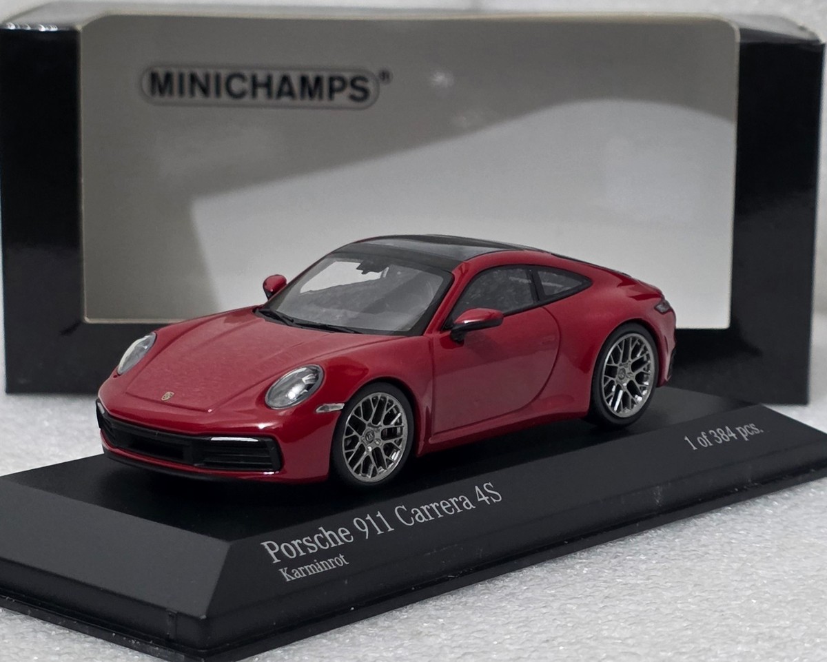Porsche 911 (992) Carrera 4S 2019 Carmine Red 1:43 Minichamps