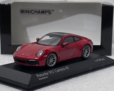 Porsche 911 (992) Carrera 4S 2019 Carmine Red 1:43 Minichamps