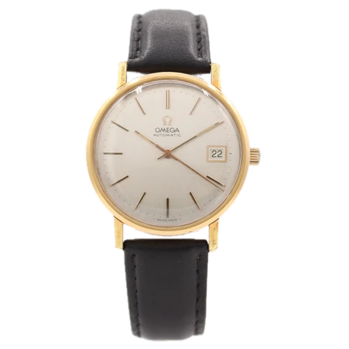 Vintage 34.5mm 1977 Omega Seamaster 166.0202 Men's Automatic Swiss Gold Capped