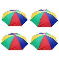 4 Pack Umbrella Hat, Sports Head Umbrella Hats for Adult Kids Women, 21" Diam...