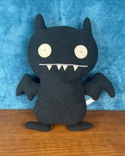 Uglydoll ICE BAT - Rare BLACK 13 Large - Plush 2002 Vintage - Needs Cleaning