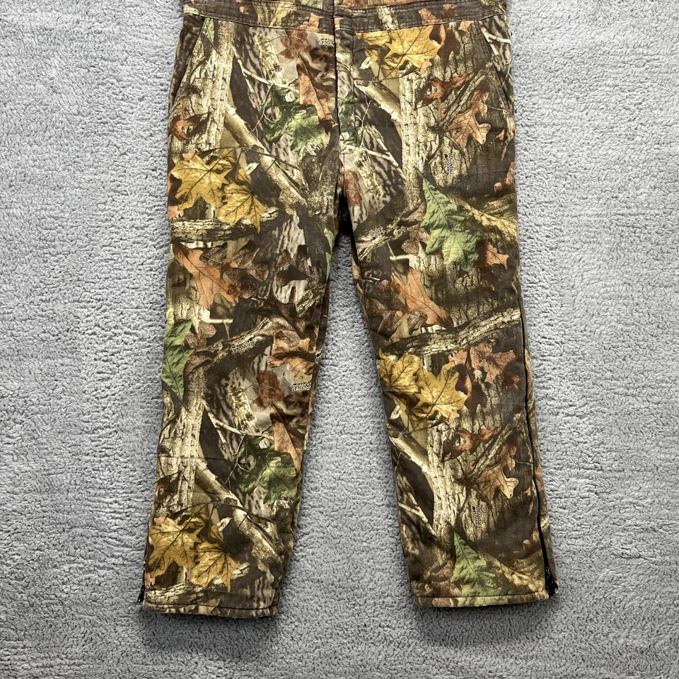 Liberty Insulated Bib Overalls Mens XL Advantage Timber Camo Full Zip Hunting - Image 3 of 4