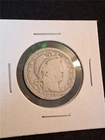 1896 CIRCULATED 90% SILVER BARBER QUARTER                               #MF-2275