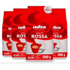 Lavazza Qualita Rossa Coffee Beans, Pack of4 ,4x 1000g 18.50 per kilo