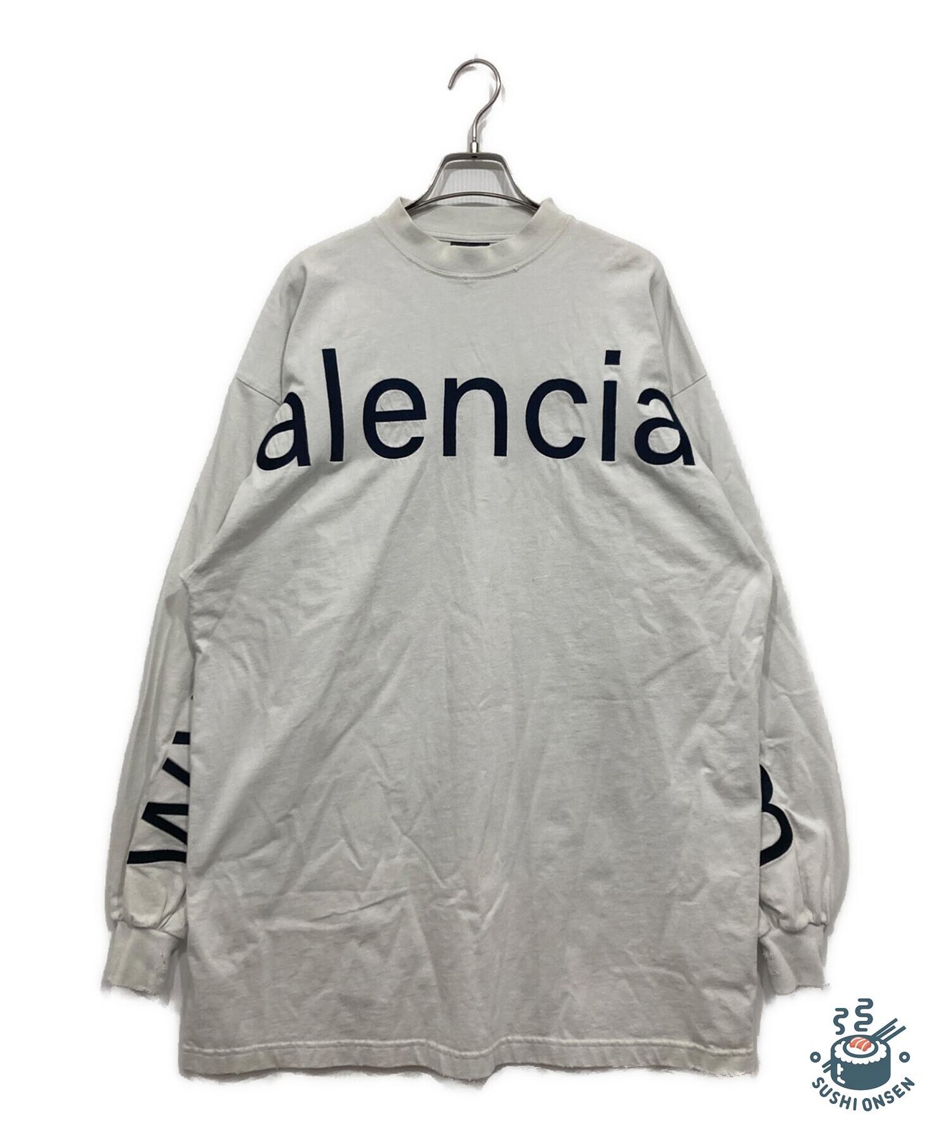 BALENCIAGA Vintage-processed logo cut-and-sew T-shirt Size: 1 TJ21 739027  TOVO1