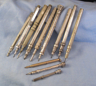 ANTIQUE PROPELLING MECHANICAL VICTORIAN SILVER PENCIL SPARES REPAIRS