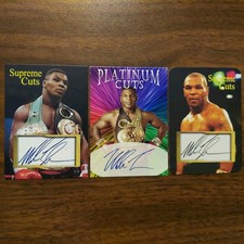 3 IRON Mike Tyson BOXING Rare Limited Edition of/1000 Made & Sample Promo Cards 