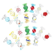 20 Pcs Simulated Glass Candy Decorative Small Ornaments Decorations Props